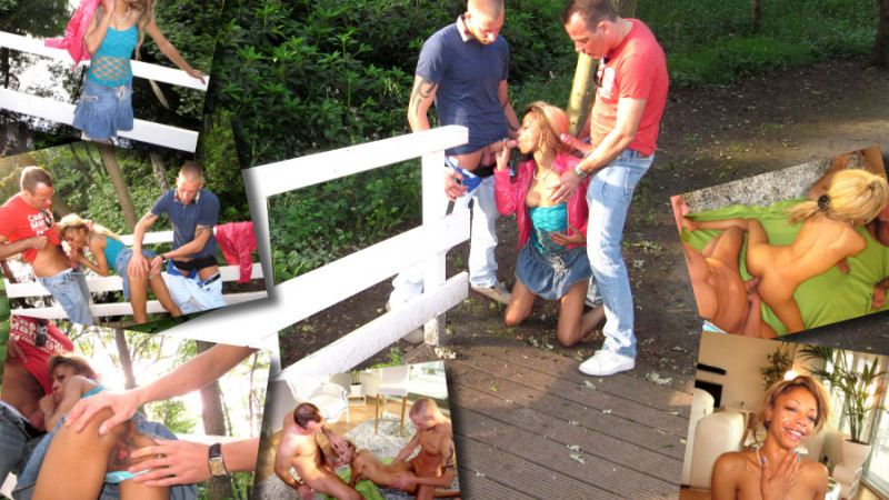 Anal threesome explosion with sex beast Stacey